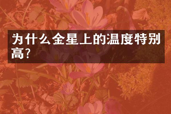 为什么金星上的温度特别高？