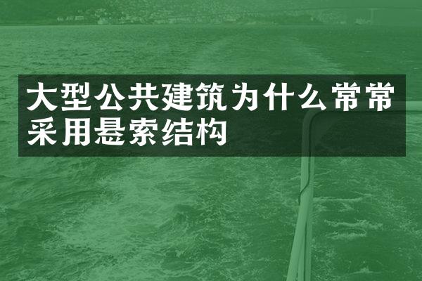 大型公共建筑为什么常常采用悬索结构