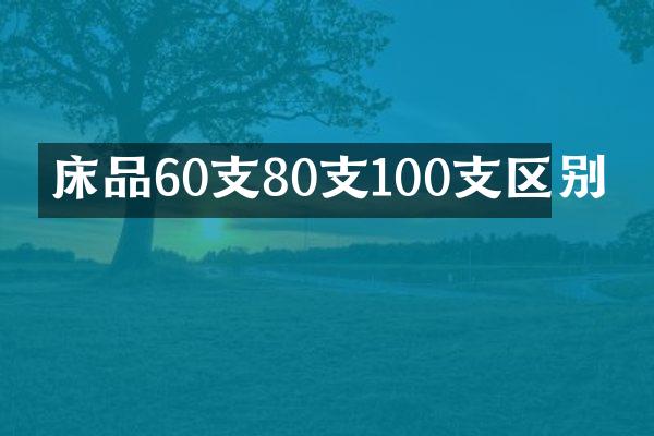 床品60支80支100支区别