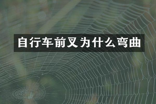 自行车前叉为什么弯曲