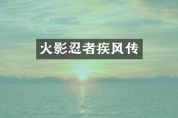 火影忍者疾风传