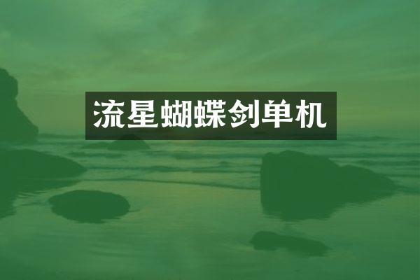 流星蝴蝶剑单机
