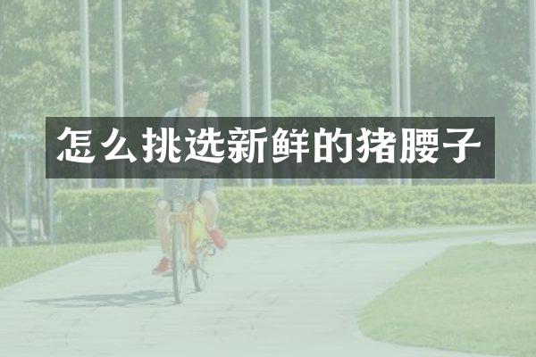 怎么挑选新鲜的猪腰子