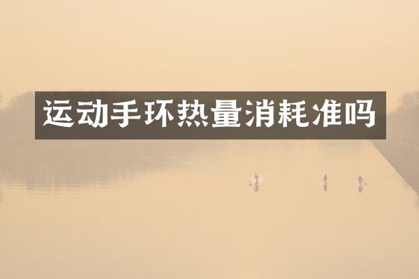 运动手环热量消耗准吗