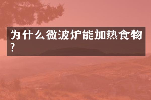 为什么微波炉能加热食物?