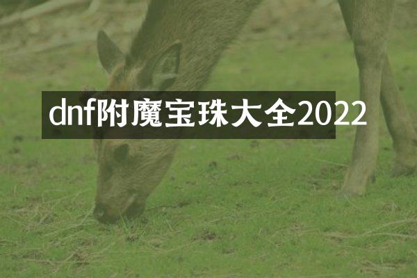 dnf附魔宝珠大全2022