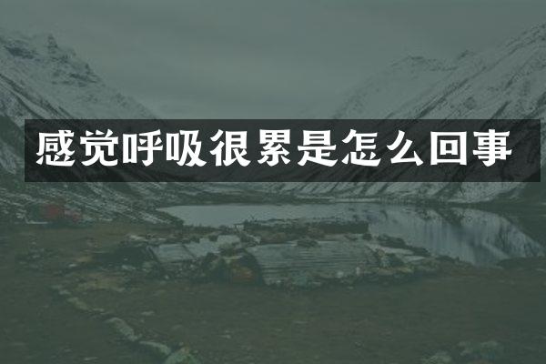 感觉呼吸很累是怎么回事