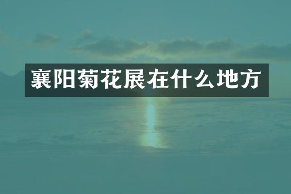 襄阳菊花展在什么地方