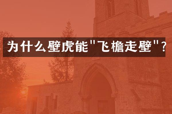 为什么壁虎能"飞檐走壁"?