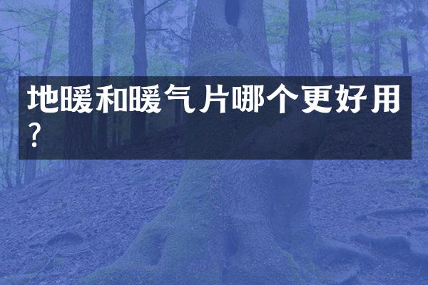 地暖和暖气片哪个更好用？