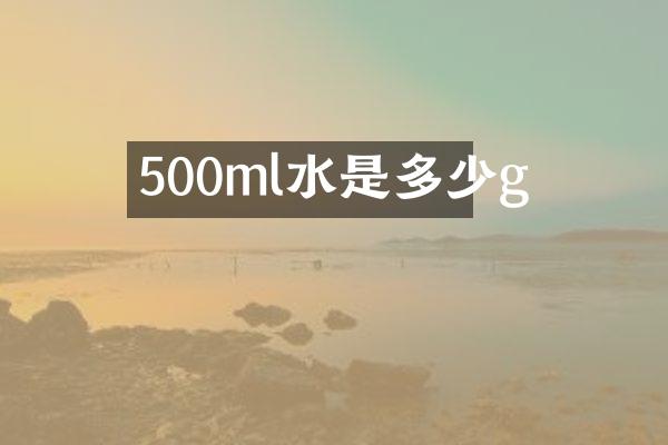 500ml水是多少g