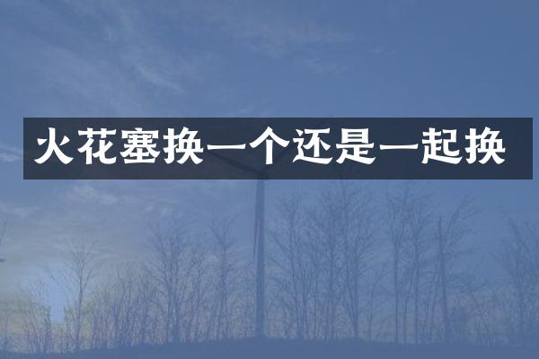 火花塞换一个还是一起换