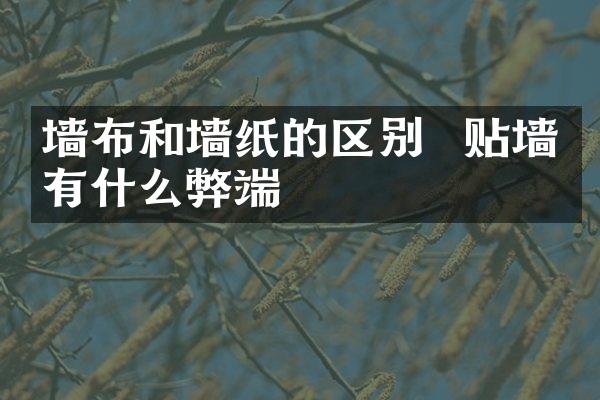 墙布和墙纸的区别  贴墙布有什么弊端