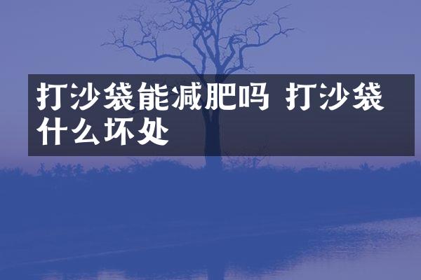 打沙袋能减肥吗 打沙袋有什么坏处