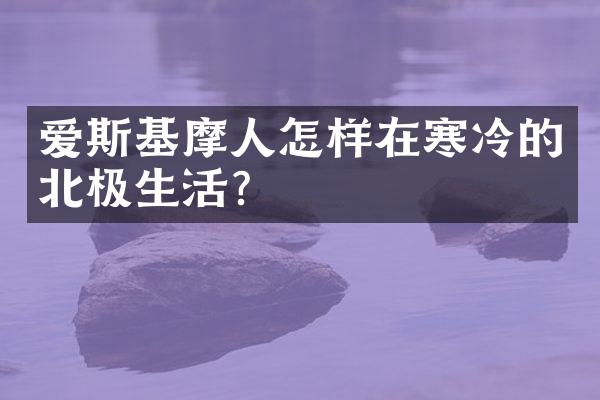 爱斯基摩人怎样在寒冷的北极生活?