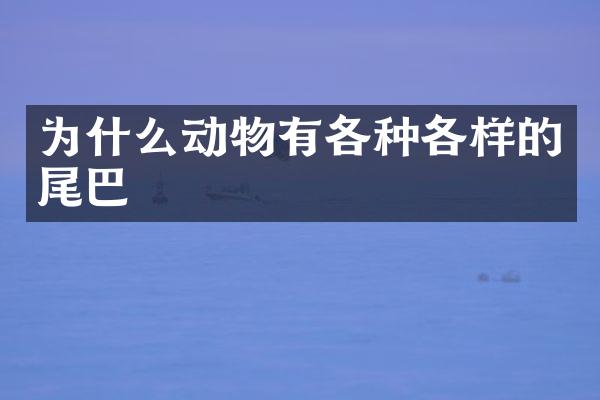 为什么动物有各种各样的尾巴