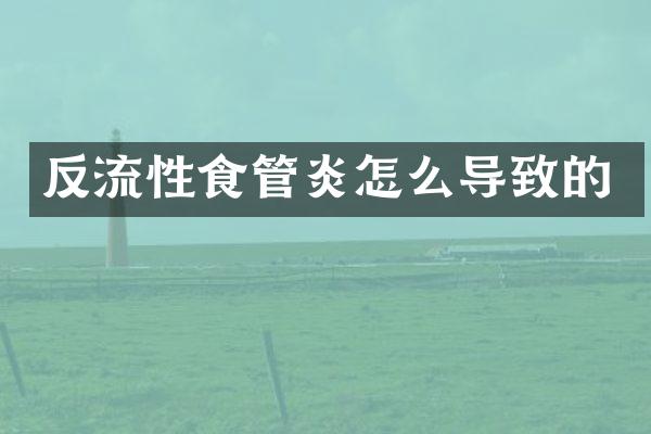 反流性食管炎怎么导致的