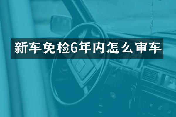 新车免检6年内怎么审车