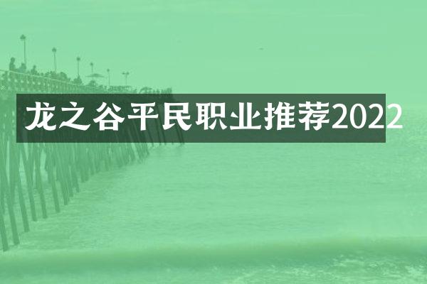 龙之谷平民职业推荐2022