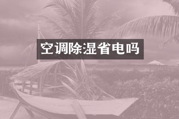 空调除湿省电吗