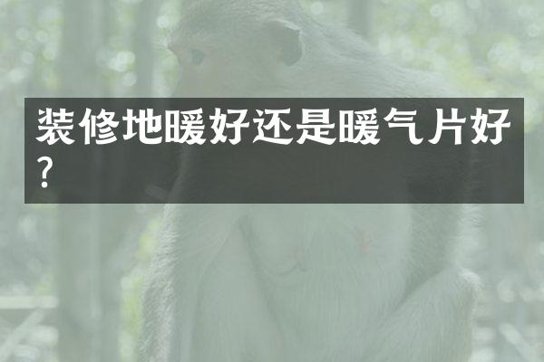 装修地暖好还是暖气片好？