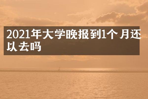 2021年大学晚报到1个月还可以去吗