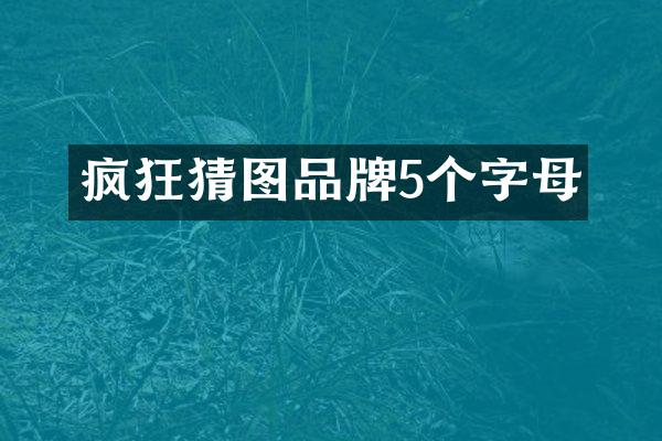 疯狂猜图品牌5个字母
