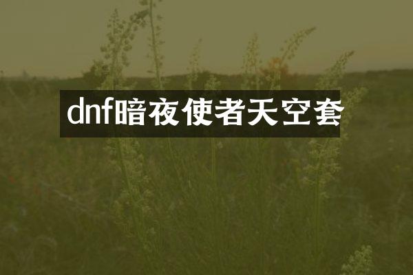 dnf暗夜使者天空套