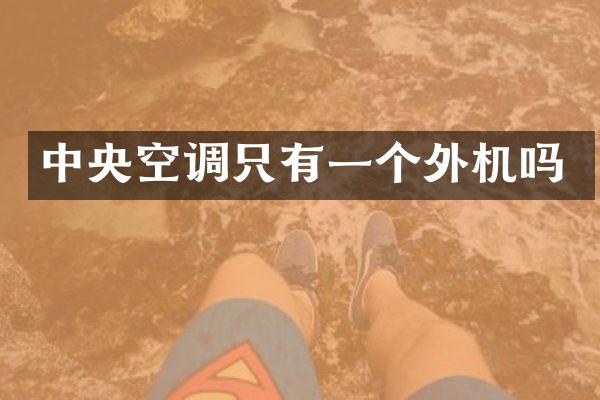 中央空调只有一个外机吗