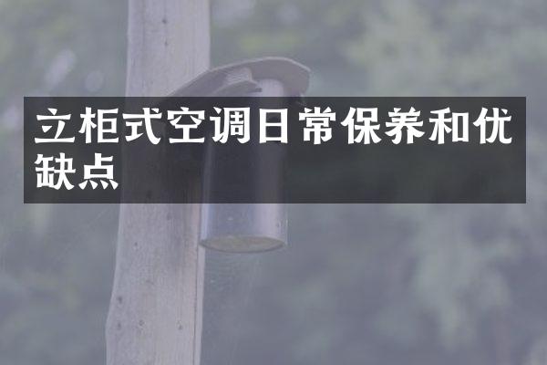 立柜式空调日常保养和优缺点