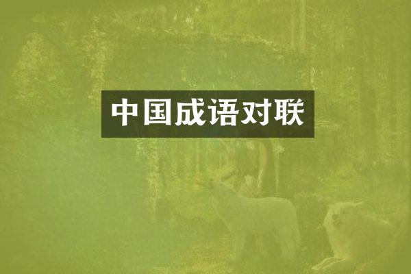 中国成语对联