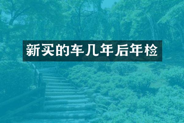 新买的车几年后年检