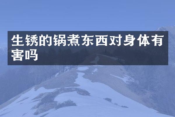 生锈的锅煮东西对身体有害吗
