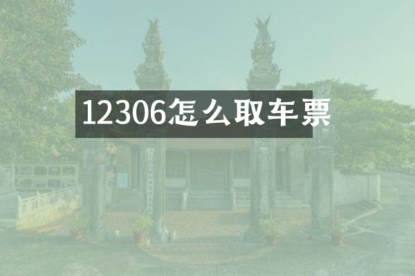 12306怎么取车票