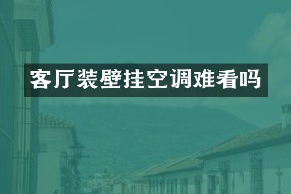 客厅装壁挂空调难看吗