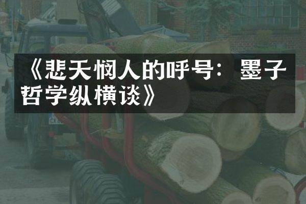 《悲天悯人的呼号：墨子哲学纵横谈》