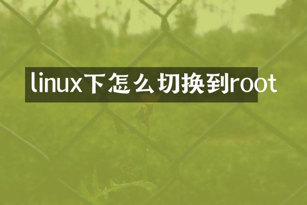 linux下怎么切换到root