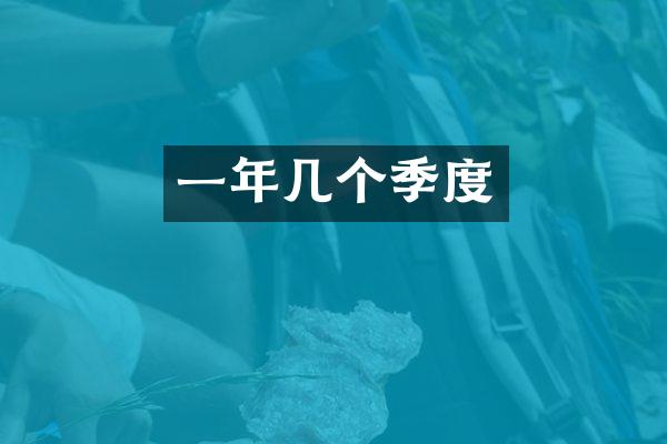 一年几个季度