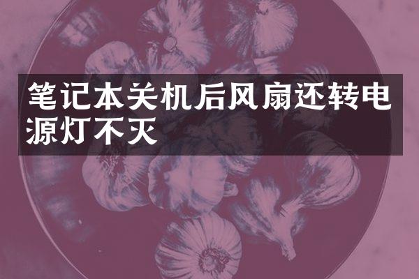 笔记本关机后风扇还转电源灯不灭