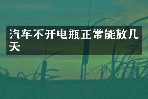 汽车不开电瓶正常能放几天