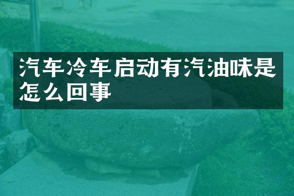 汽车冷车启动有汽油味是怎么回事