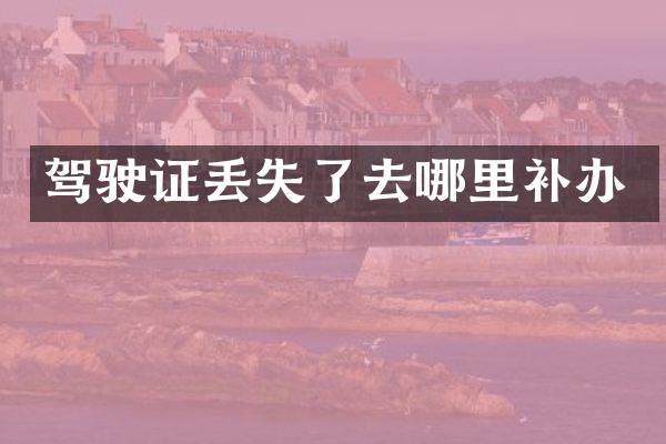 驾驶证丢失了去哪里补办