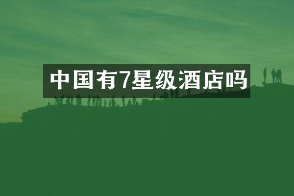 中国有7星级酒店吗