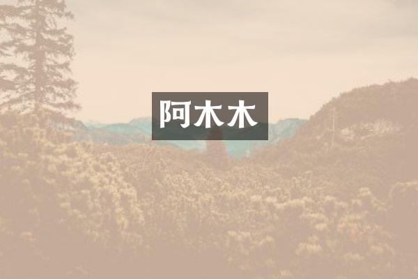 阿木木