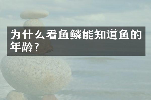 为什么看鱼鳞能知道鱼的年龄？