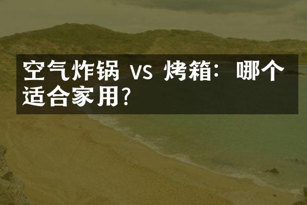 空气炸锅 vs 烤箱：哪个更适合家用？