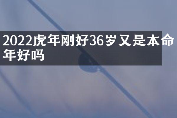 2022虎年刚好36岁又是本命年好吗