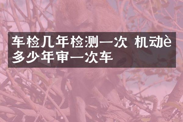 车检几年检测一次 机动车多少年审一次车