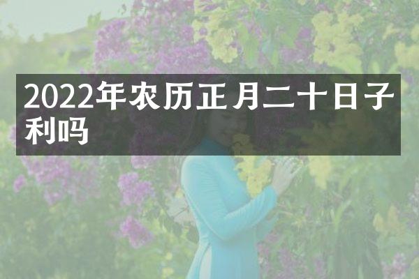 2022年农历正月二十日子吉利吗