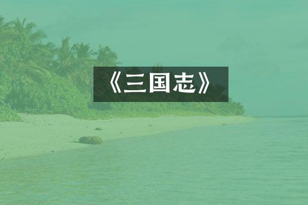 《三国志》